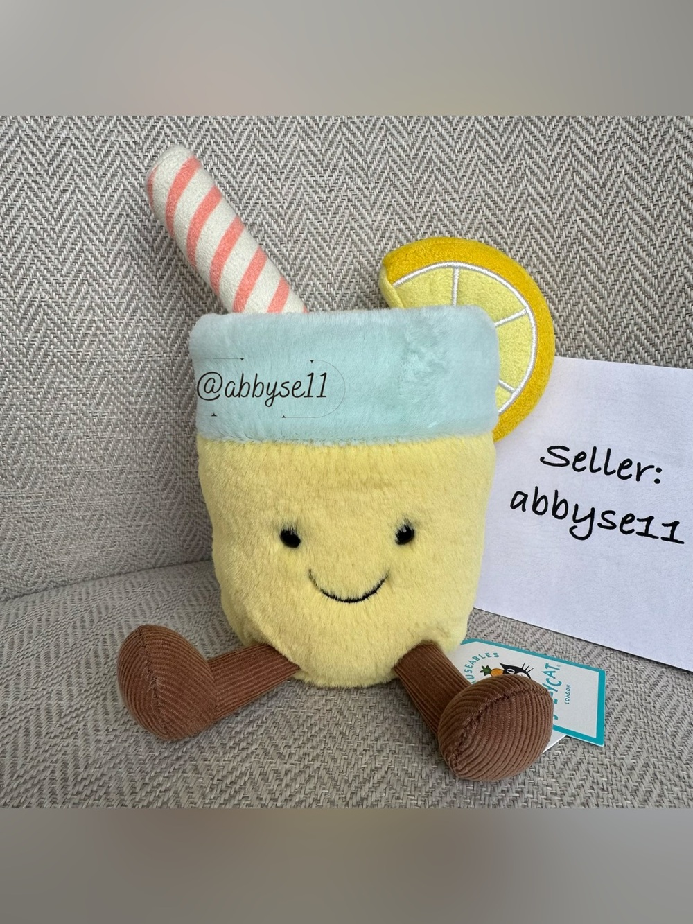 Jellycat Amuseables Lemonade - Authentic - Brand New With Tags - Fast Ship
